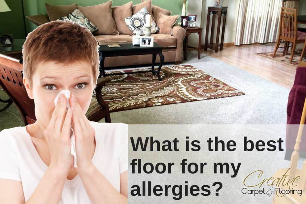 What is the best flooring option for people with allergy issues?