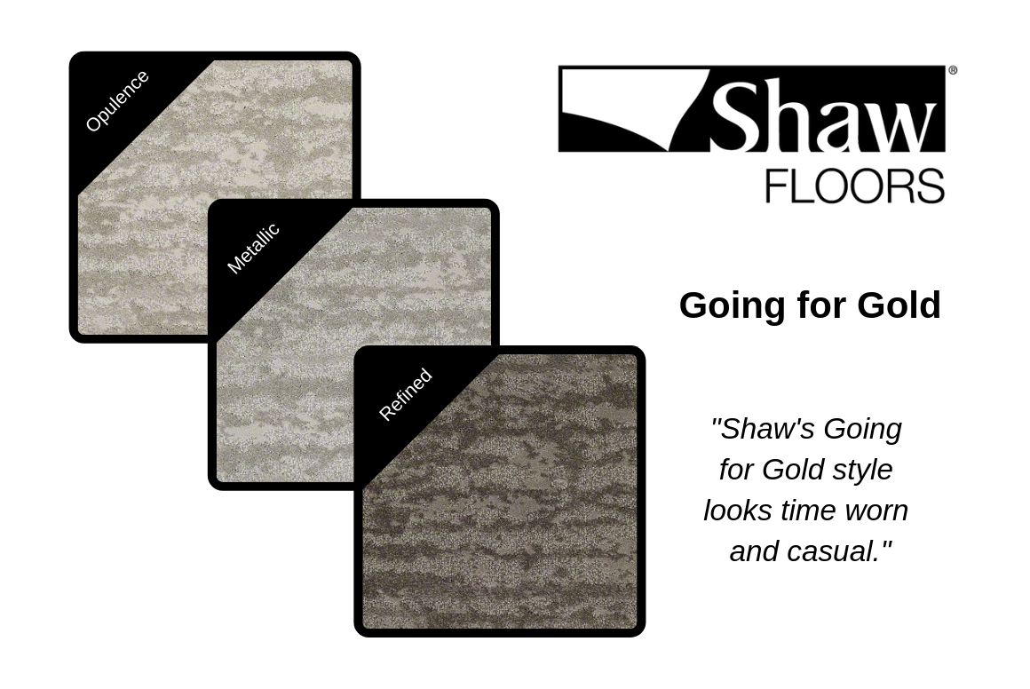 Shaw Floors Going for Gold area rugs