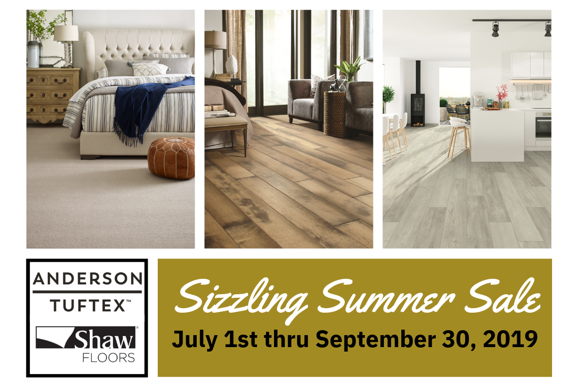 Anderson Tuftex Shaw Sizzling Summer Sale At Creative Carpet