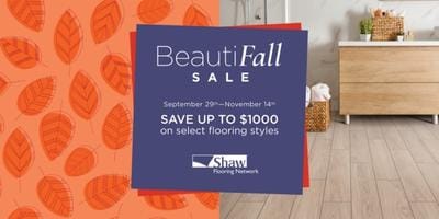 Shaw BeautiFall Sale Banner