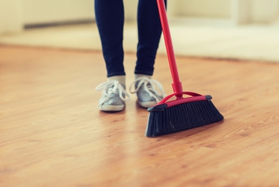 Sweep or vacuum regularly