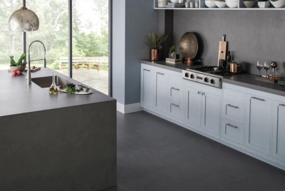 Daltile's Panoramic Porcelain Surfaces in Hearth Smoke