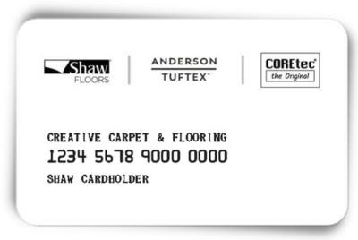 Competitive Financing Options at Creative Carpet and Flooring
