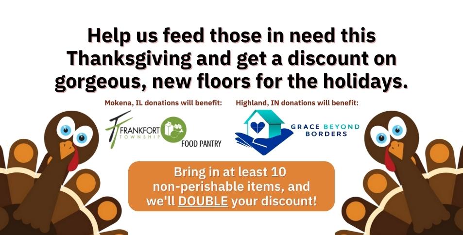 11-2023 November Sale Thanksgiving Food Drive