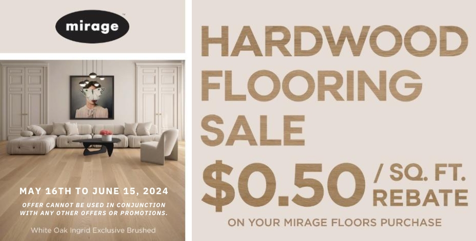 Mirage Hardwood Spring Sale 2024