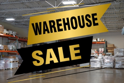 Warehouse Sale Event Banner