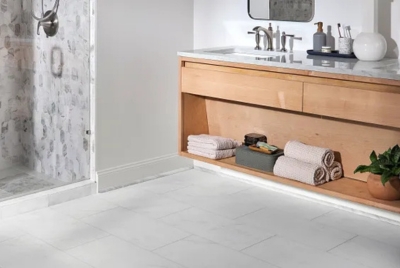 BATHROOM COREtec Tile in Bianco Marble