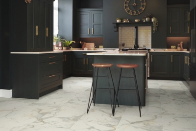 KITCHEN Karndean's Art Select Rigid Core in Calacatta d'Oro