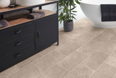 Karndean's Knight Tile Gluedown in Portland Stone