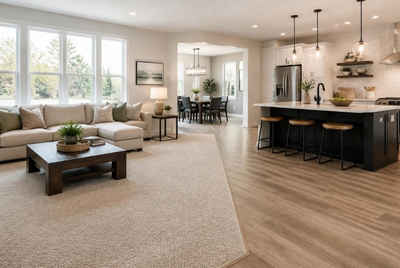 Can You Use Carpet and Luxury Vinyl in the Same Home (2) Can You Use Carpet and Luxury Vinyl in the Same Home (2)